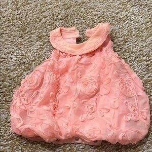 Nanette Baby Peach Rosette One Piece